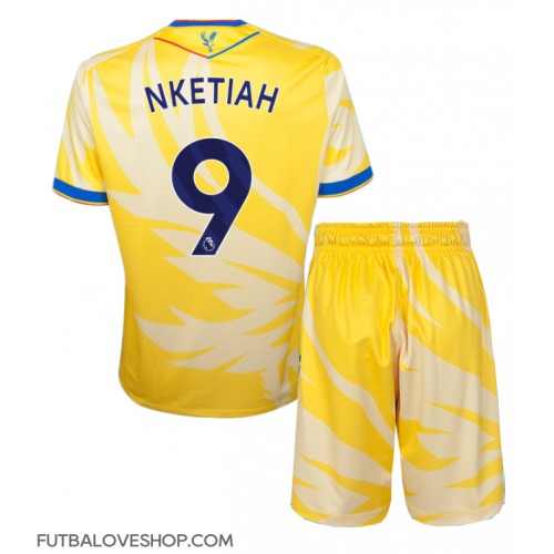 Dres Crystal Palace Eddie Nketiah #9 Preč pre deti 2024-25 Krátky Rukáv (+ trenírky)